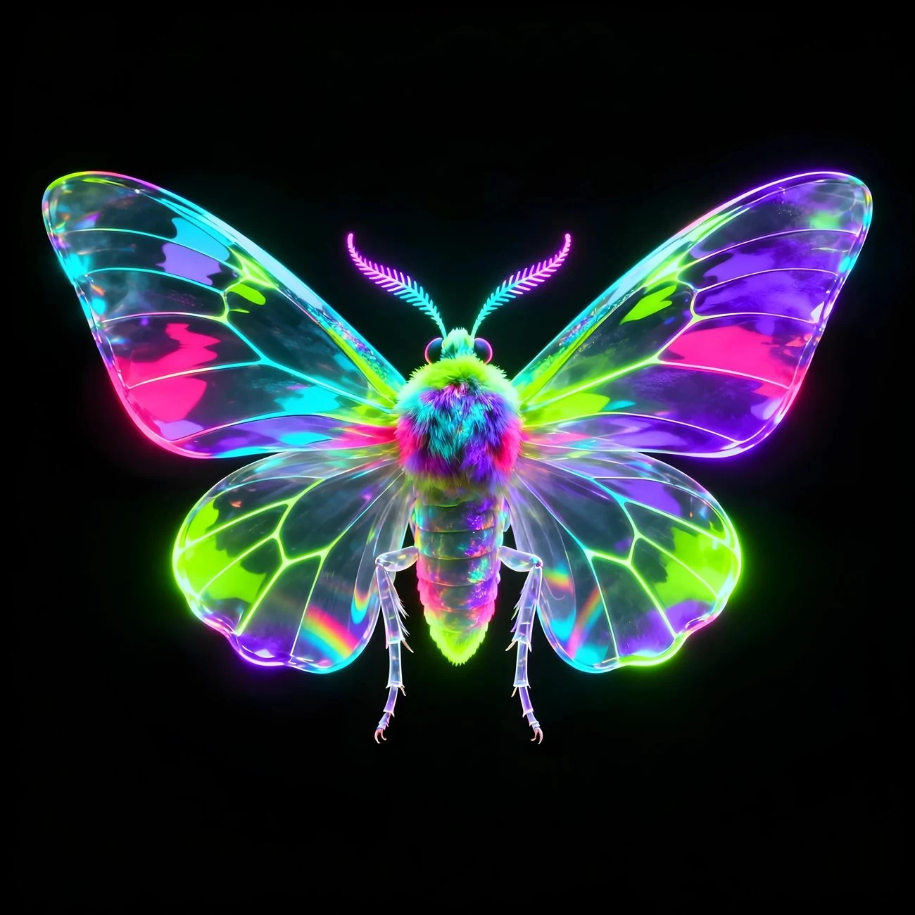 Night Velvet: the Moth, Order Lepidoptera, drawn as living glass