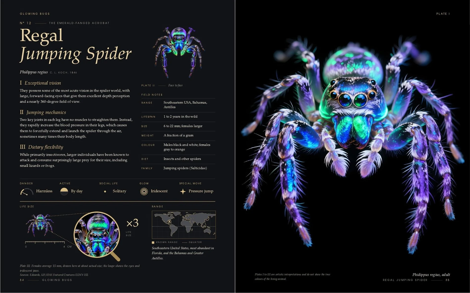 Pages of the book: The Regal Jumping Spider